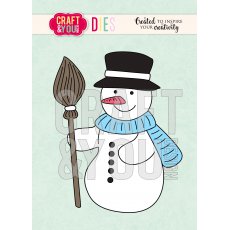 CW077 Die-Snowman-bałwanek 