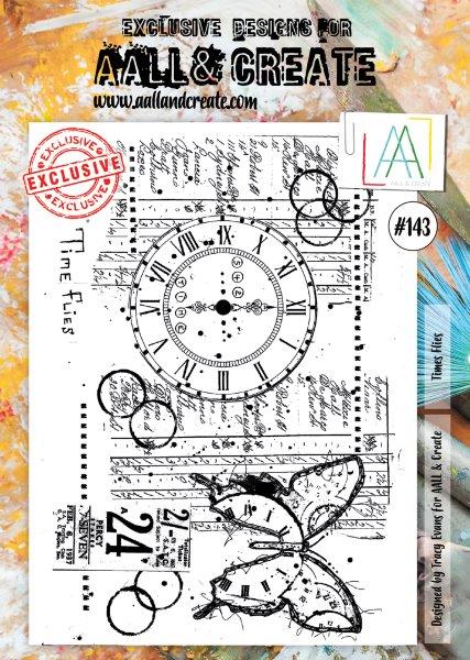 #143 AAll&Create - Stemple A4 - Times Flies