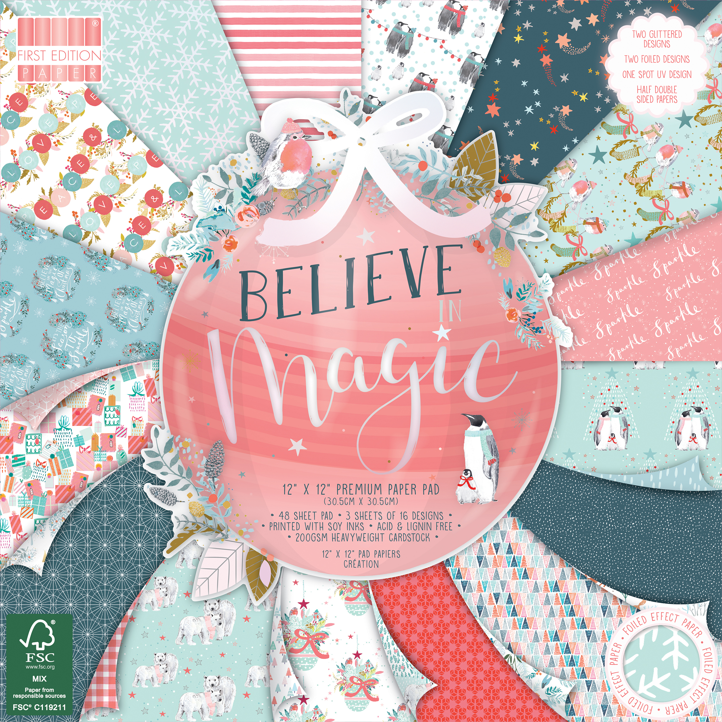 FEPAD215X19 First Edition FSC 12?x12?-Believe in Magic