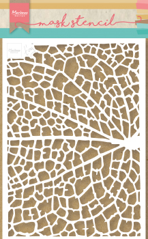 PS8041 Mask stencil- Marianne Design -Tiny's Leaf Grain