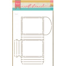 PS8043 Mask stencil- Marianne Design-Party Pocket