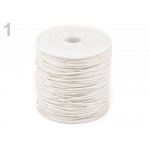 310030-1 Bawełniany sznurek woskowany gr. 1mm - biały