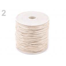 310030-2 Bawełniany sznurek woskowany gr. 1mm - ecru