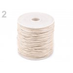 310030-2 Bawełniany sznurek woskowany gr. 1mm - ecru
