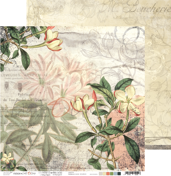 CC-PD-WG-F5-06 WILD GARDEN 06 - DWUSTRONNY PAPIER 30,5X30,5CM