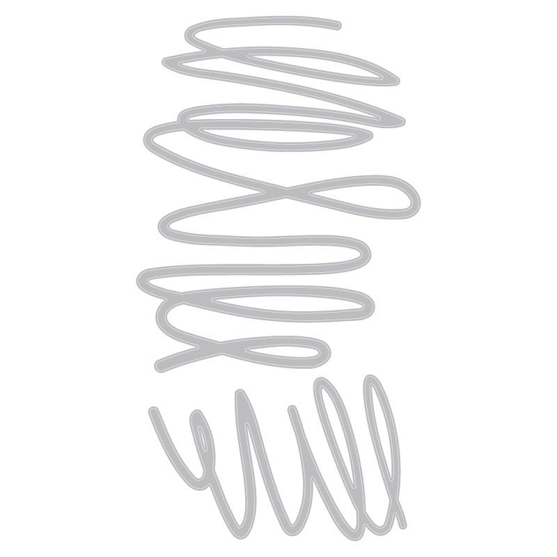 663450 Wykrojnik Sizzix Thinlits 2szt- Scribbles