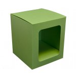 ID-3492 Pudełko zielone perłowe na bombkę kubek 10x10x10cm
