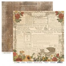 FLOWERS STORY-Scrap Boys- double sided paper 30,5x30,5cm