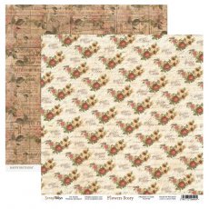 FLOWERS STORY-Scrap Boys- double sided paper 30,5x30,5cm