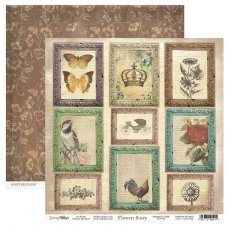 FLOWERS STORY-Scrap Boys- double sided paper 30,5x30,5cm