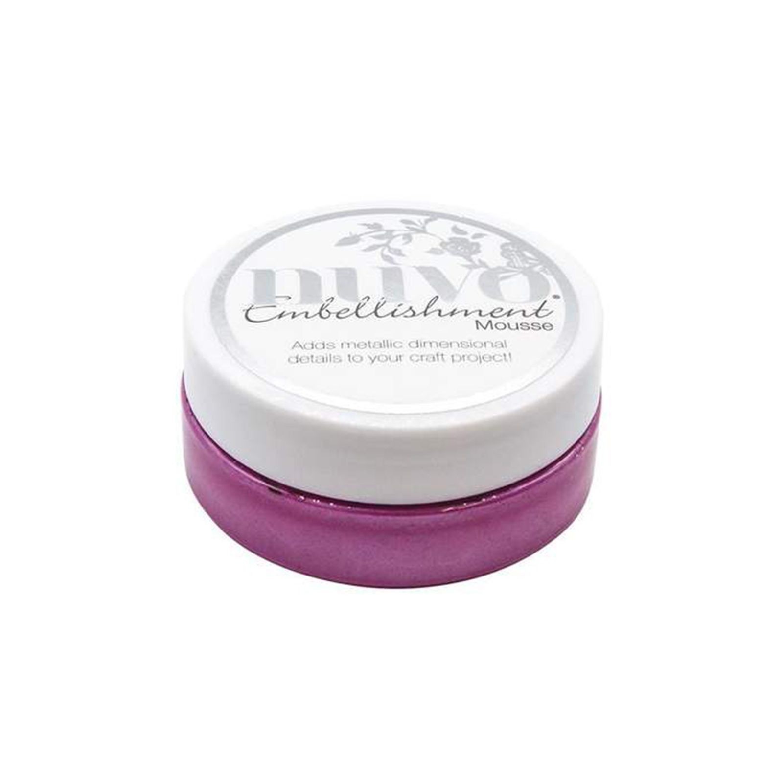830N Mus Nuvo Embellishment Mousse-triple berry