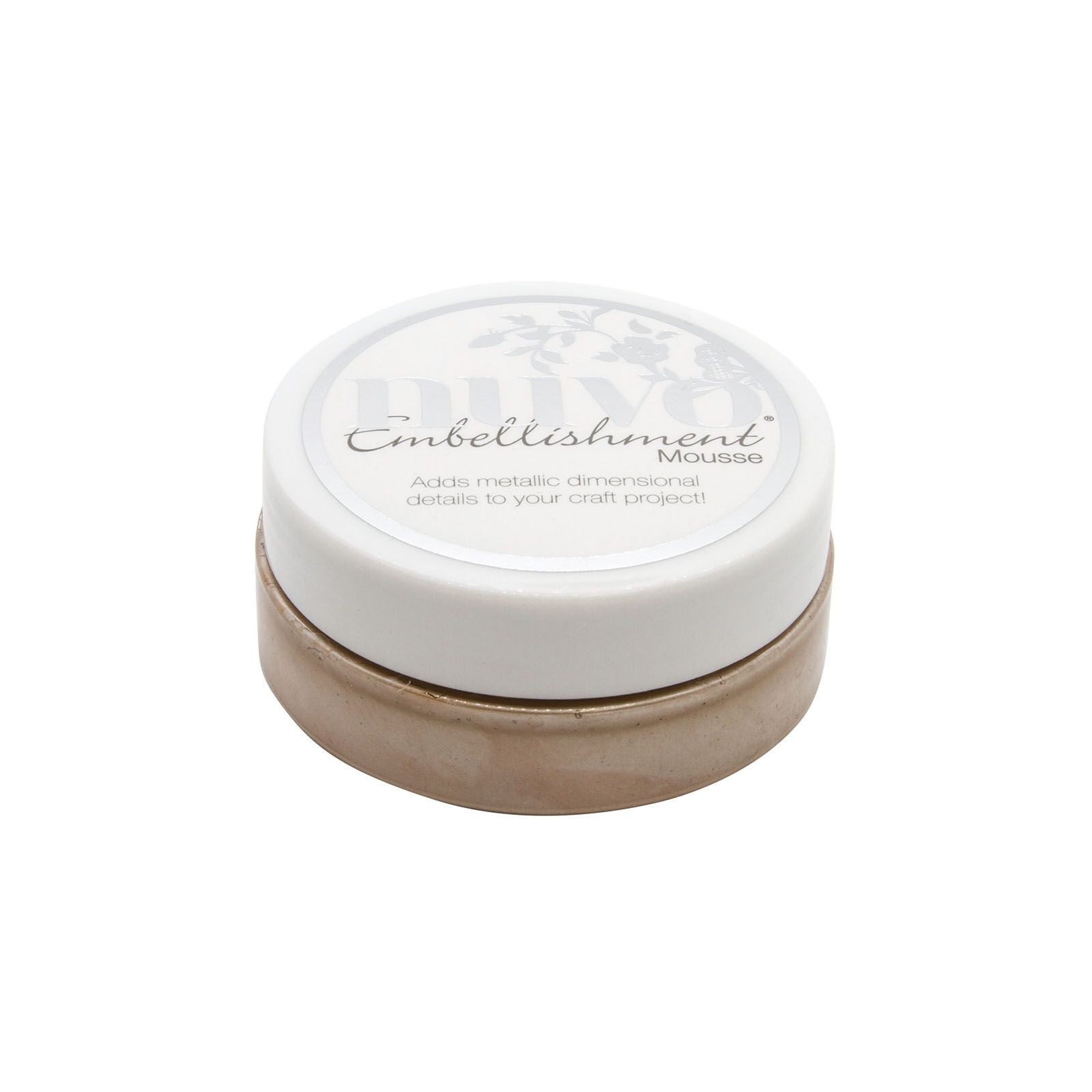 833N Mus Nuvo Embellishment Mousse -soft truffle