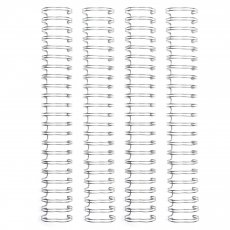 WR660389 Grzbiety do bindowania - WRMK - srebrne, 2,5 cm, 4 szt.