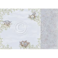 PD26003 Double-sided paper 30,5x30,5cm-New Beginnings-Nesting birds