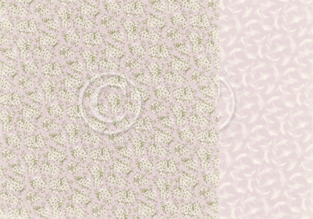 PD26005 Double-sided paper 30,5x30,5cm-New Beginnings-Apple blooms