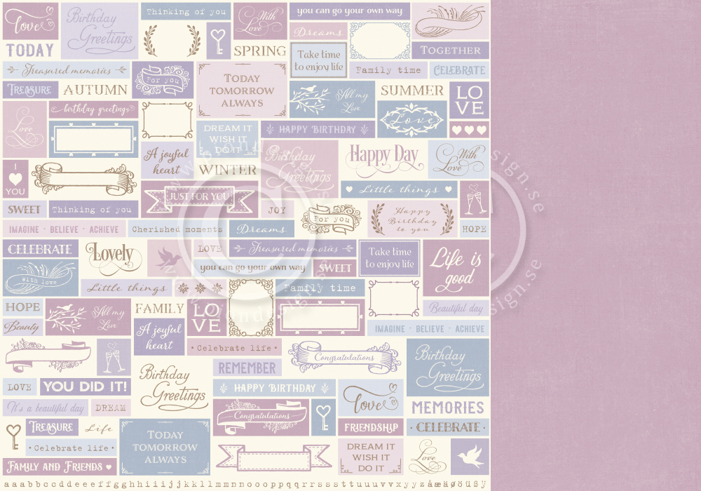 PD26011 Double-sided paper 30,5x30,5cm-New Beginnings-Little things