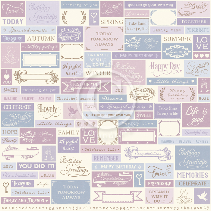 PD26011 Double-sided paper 30,5x30,5cm-New Beginnings-Little things