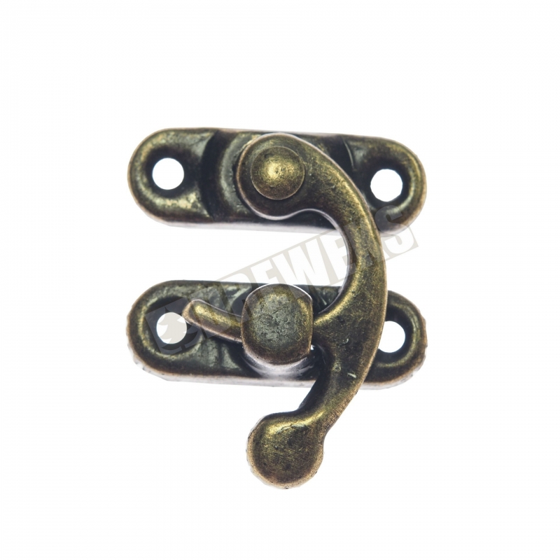 X122P Lock with hook - dark golden - 500 pieces