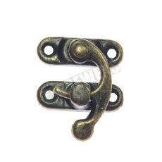 X122P Lock with hook - dark golden - 500 pieces