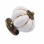 X1303B Handle, white knob
