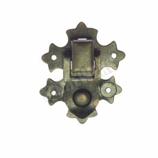X32 Decorative lock 29x37mm - dark brass