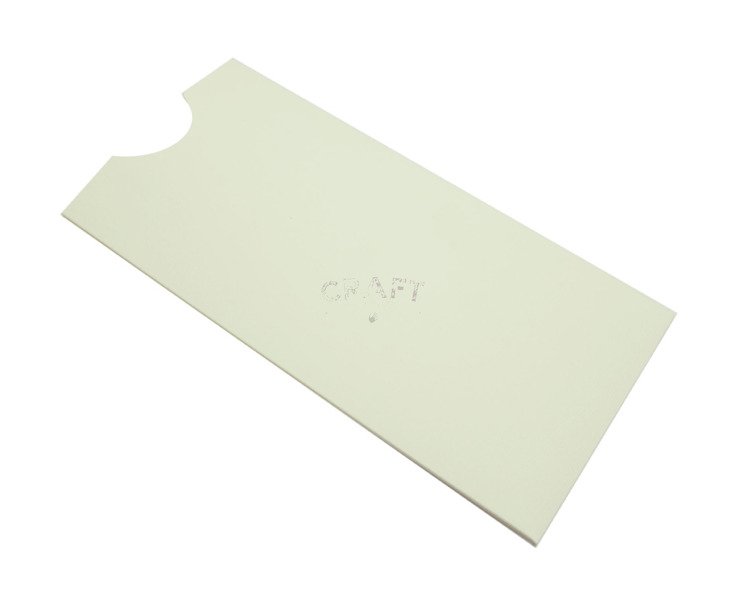 ID-2970 Pouch pocket voucher creamy ecru invitation DL GoatBox