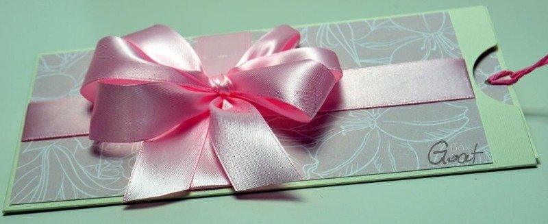 ID-2970 Pouch pocket voucher creamy ecru invitation DL GoatBox