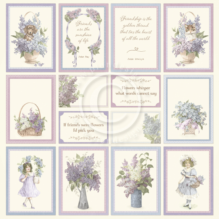 PD1645 One-sided paper 30,5x30,5cm-New Beginnings I-Images from the Past