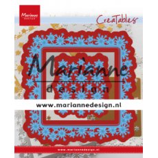 LR0633 Metal Die Marianne Design - CreaTables - Snowflakes Square