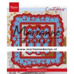 LR0633 Metal Die Marianne Design - CreaTables - Snowflakes Square