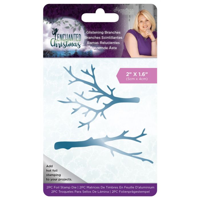 S-EC-FS-GLIST Enchanted Christmas Foil Stamp Die - Glistening Branches
