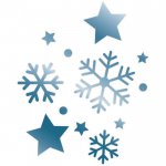 S-EC-FS-NIGHT Enchanted Christmas Foil Stamp Die - Night Sky