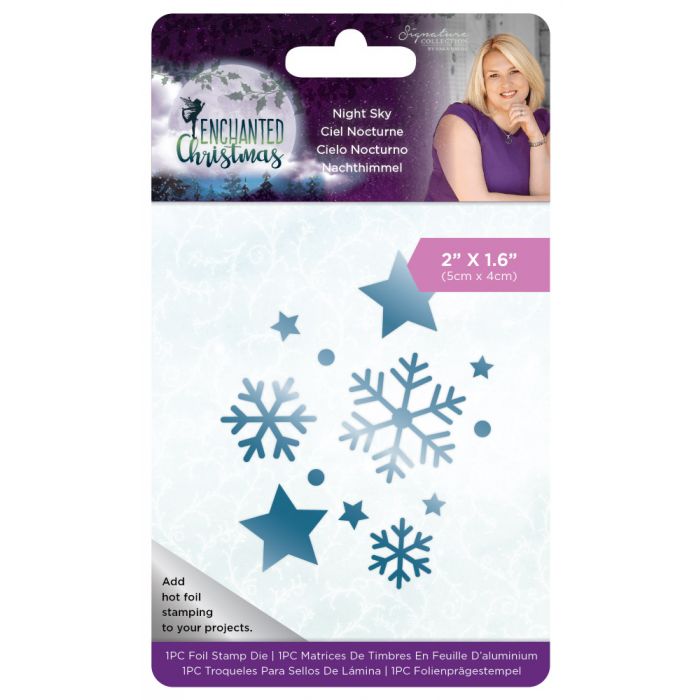 S-EC-FS-NIGHT Enchanted Christmas Foil Stamp Die - Night Sky