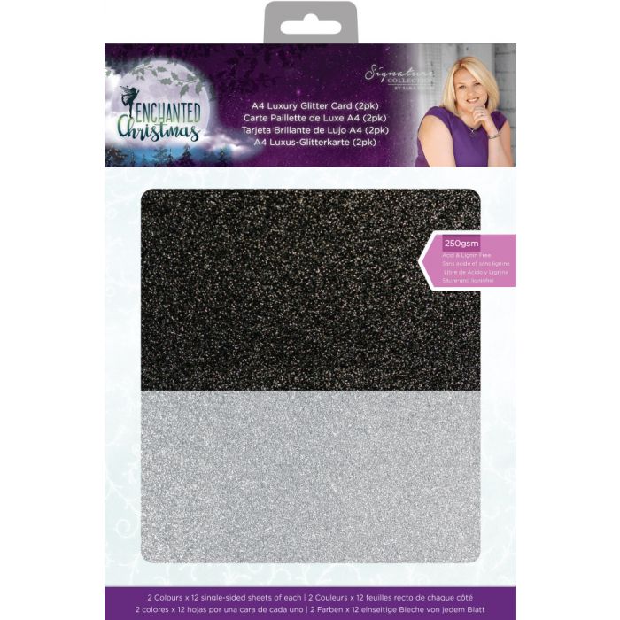 S-EC-GLIT2PK Enchanted Christmas A4 - Luxury Glitter Card