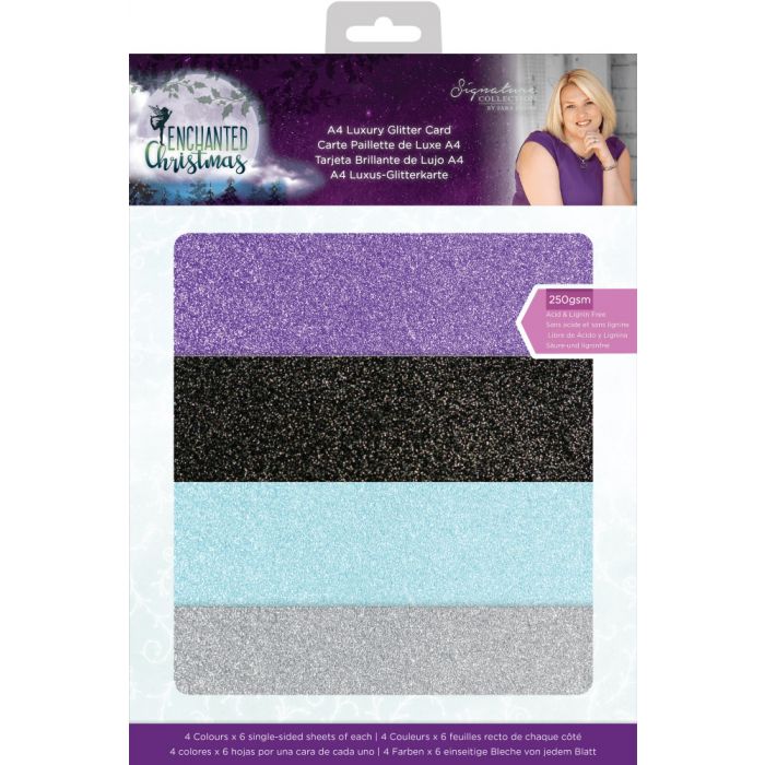 S-EC-GLITTER Enchanted Christmas A4 - Luxury Glitter Card