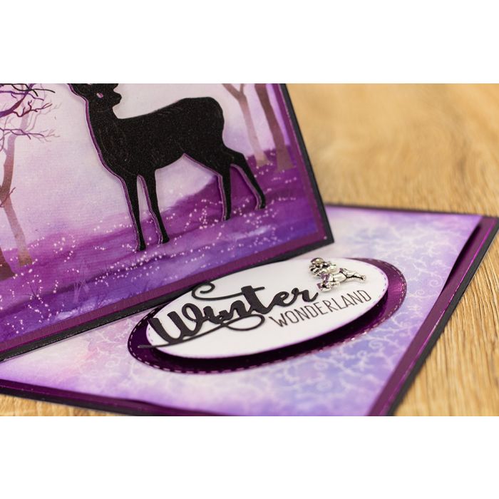 S-EC-MIRROR Enchanted Christmas A4 - Luxury Mirror Card