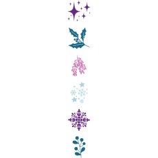 S-EC-WBS-WINE Enchanted Christmas Block Stamps - Winter Embellishments