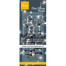 TC0878 Tiny's border Acrylic Stamp - Candles