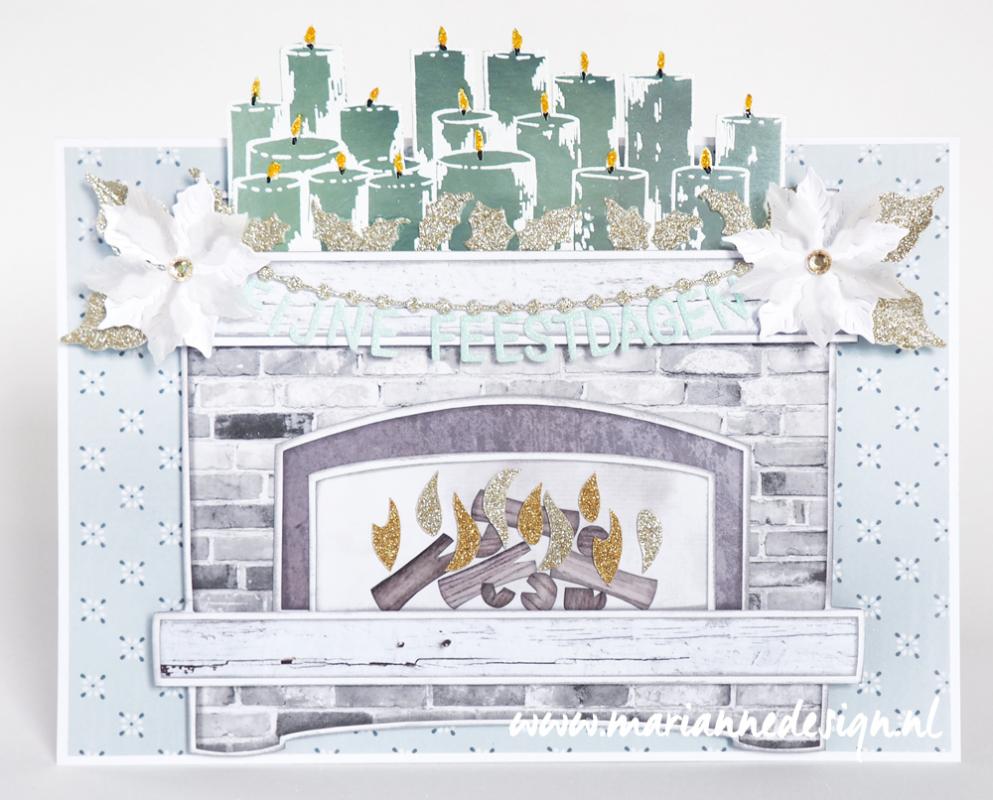 TC0878 Tiny's border Acrylic Stamp - Candles