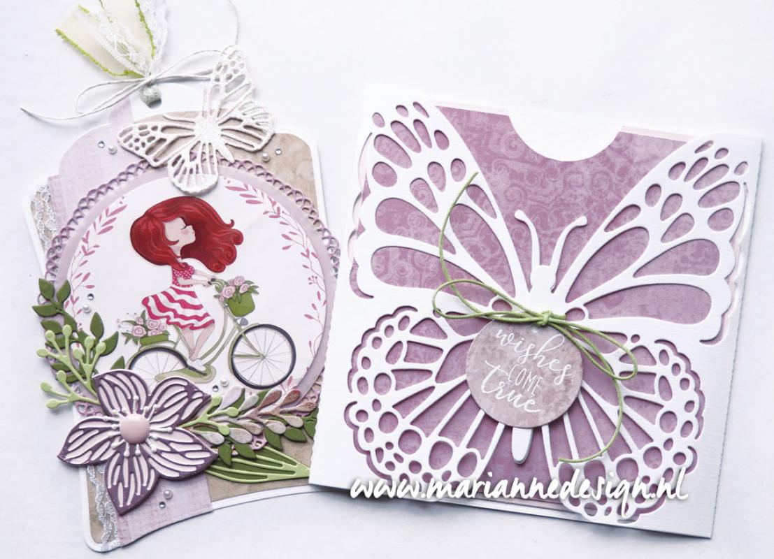 LR0638 Metal Die Marianne Design - CreaTables - Butterfly