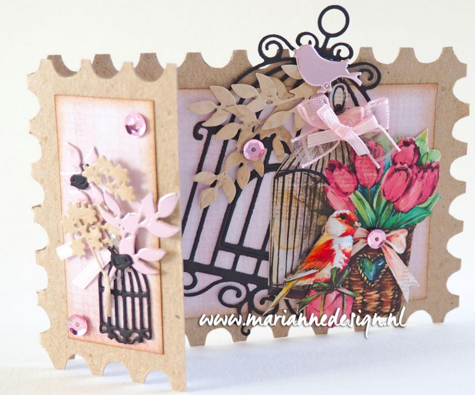 LR0640 Metal Die Marianne Design - CreaTables - Birdcage set