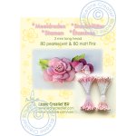 26.6609 Flower stamens - light pink (matt 80pcs + pearl 80pcs)