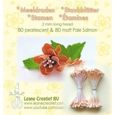 26.6616 Flower stamens - pale salmon(matt 80pcs + pearl 80pcs)