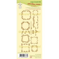 55.6364  Leane Creatief Acrylic Stamp - Swirl squares