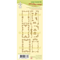 55.6371 Leane Creatief Acrylic Stamp - Swirl Rectangles