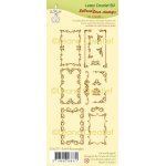 55.6371 Leane Creatief Acrylic Stamp - Swirl Rectangles