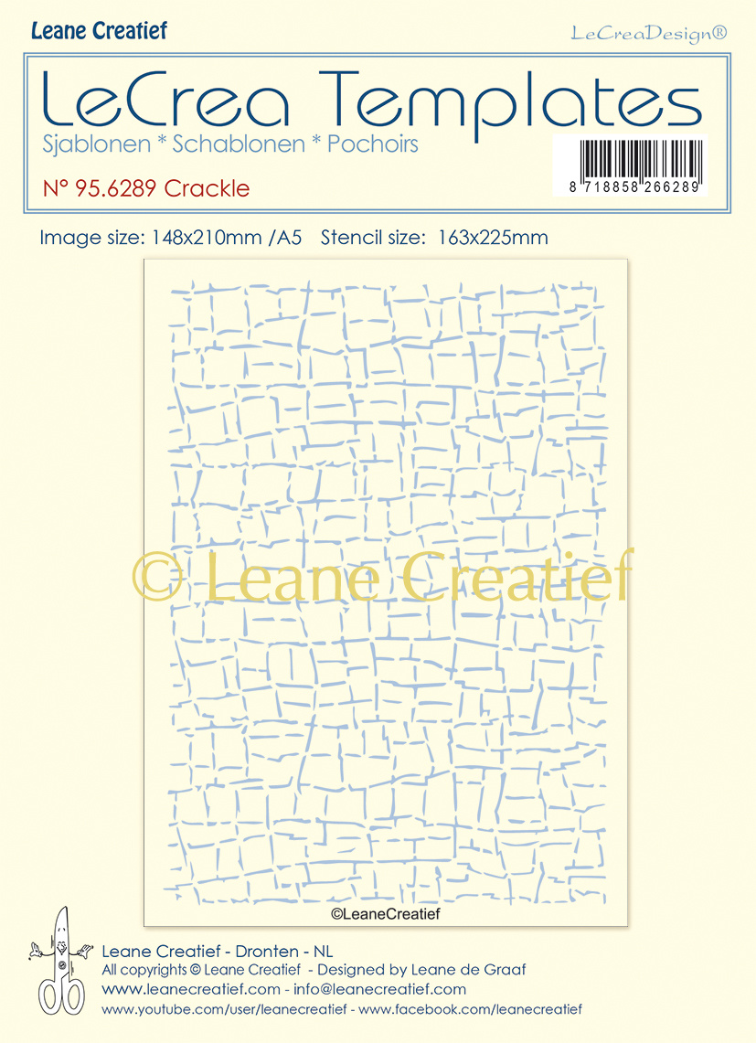 95.6289 Mask - Leane Creatief - Stencil Crackle