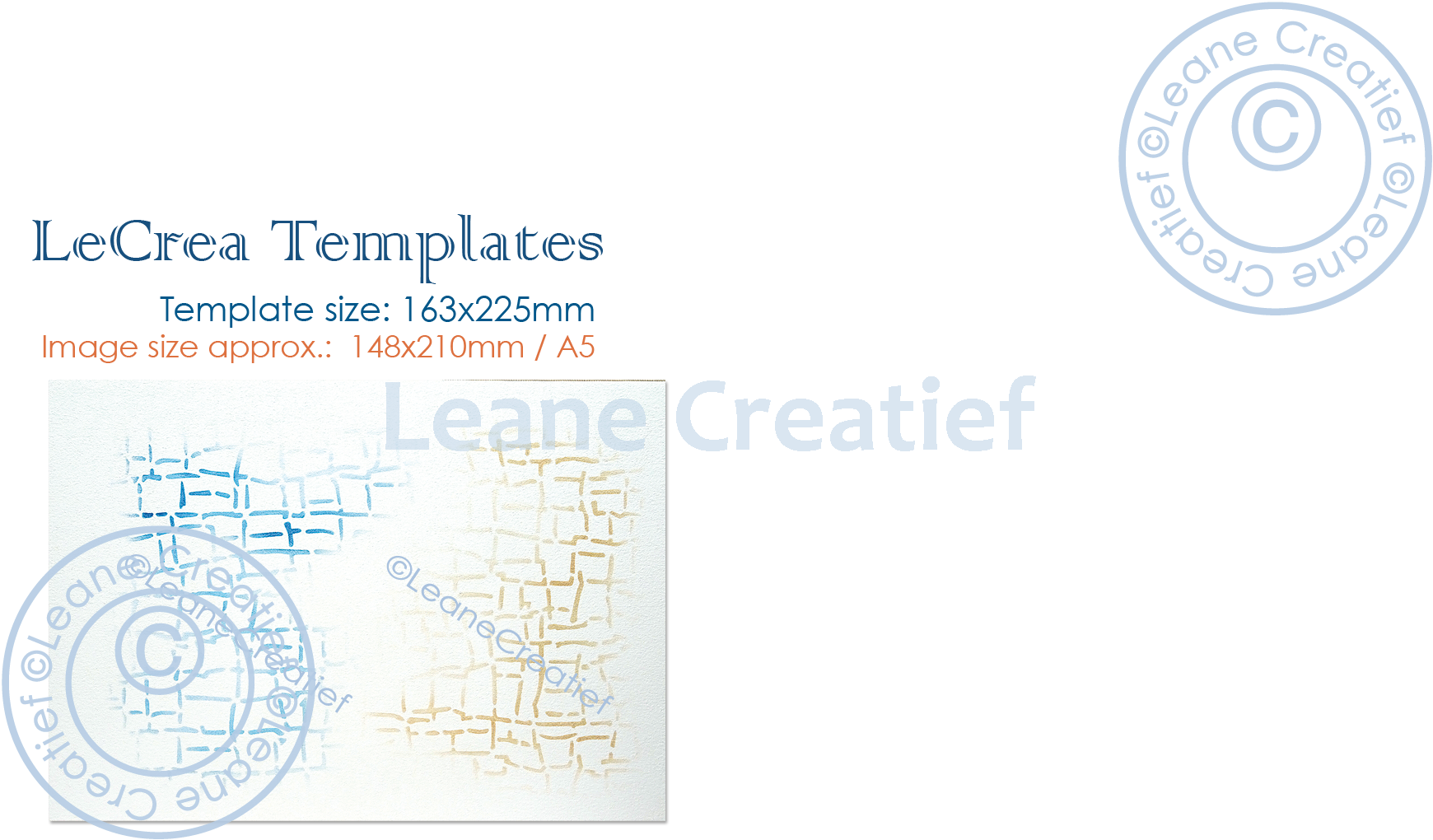 95.6289 Mask - Leane Creatief - Stencil Crackle