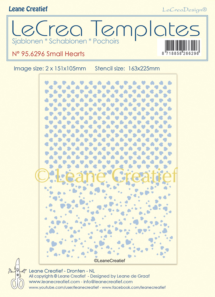 95.6296 Mask - Leane Creatief - Small hearts