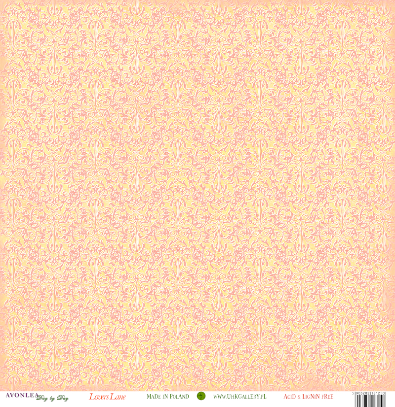 UHK-AV-DBD-S05 AVONLEA-SPRING-LOVERS LANE-DOUBLE-SIDED PAPER SET 30.5 x 30.5 cm